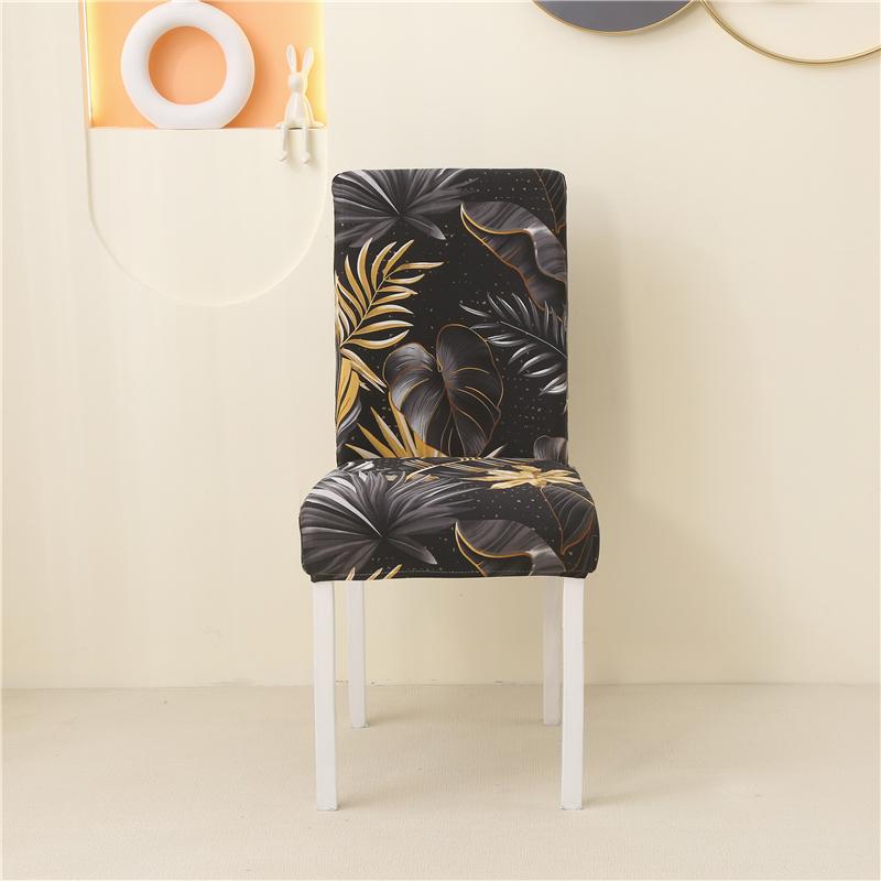 1/2/6Pcs Dining Chair Cover Print Elastic Chair Slipcover Case Stretch Chair Covers For Wedding El Banquet