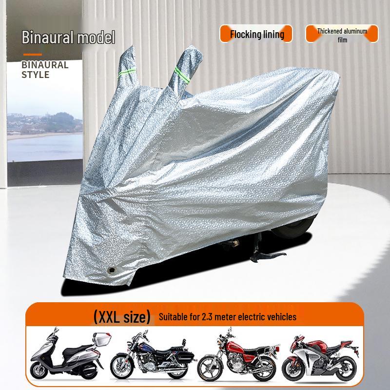 Universal Rainproof Car & Motorcycle Cover - Thick, Dustproof, Sunscreen Protection for Electric Cars