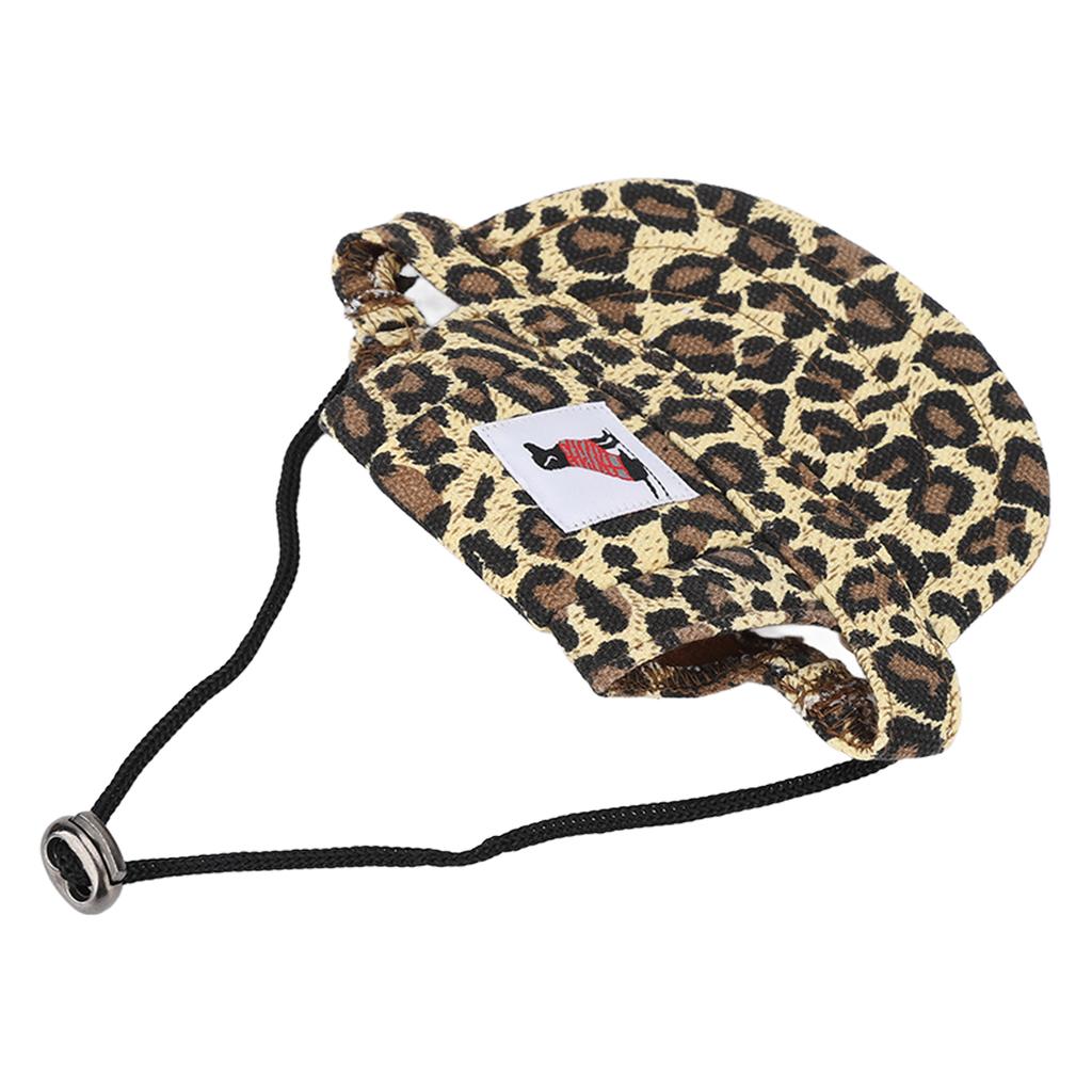 Pet Baseball Hat Adjustable Summer Stylish Dog Outdoor Sunbonnet with 2 Ear Holes for Outdoor