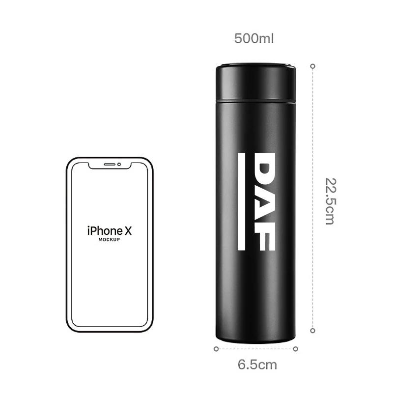 Suitable for DAF cf lf van XF 95 105 500ML portable car smart fashion thermos with temperature display thermos car accessories