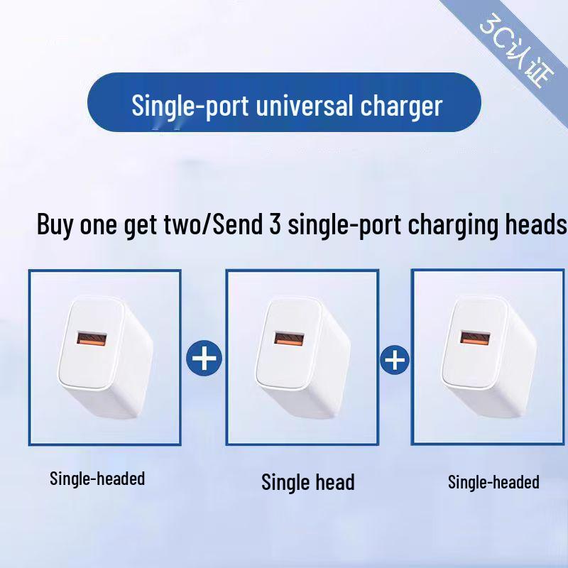 Universal 5V2A Multi-Port USB Charger for Apple, Huawei, and OPPO Devices
