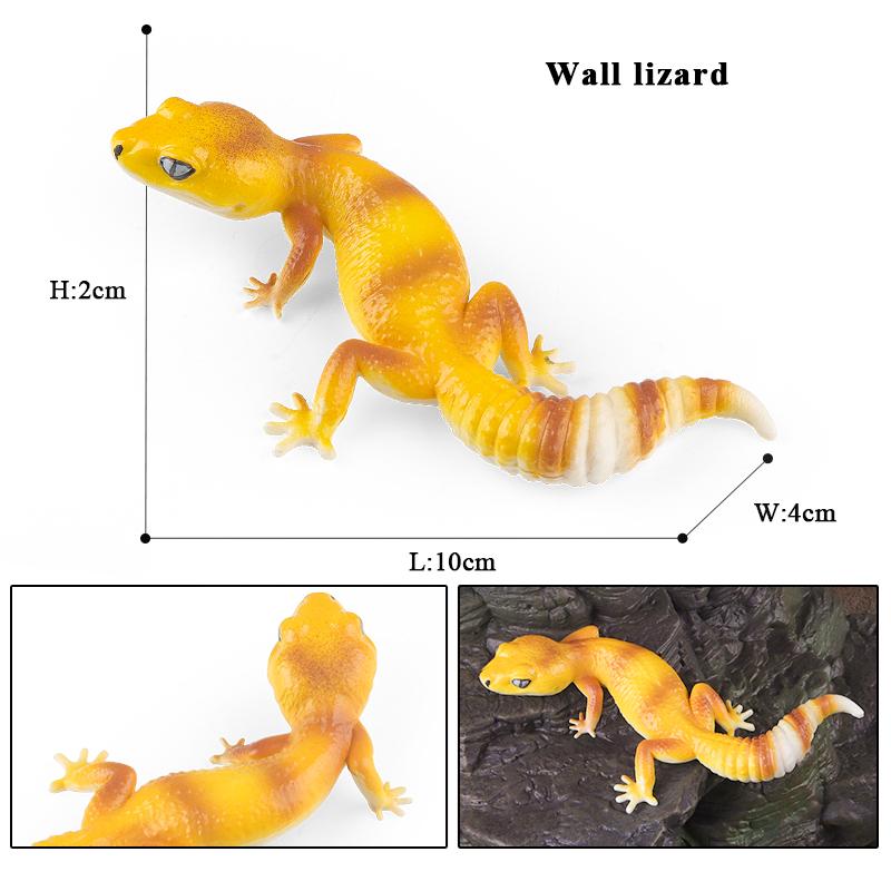 Oenux Simulation Reptile Lizard Chameleon Geckos Insect Animals Model Action Figure Collection Toys Kids Gift Home Decorations