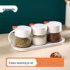 Camellia 3-Piece Glass Seasoning Jar Set