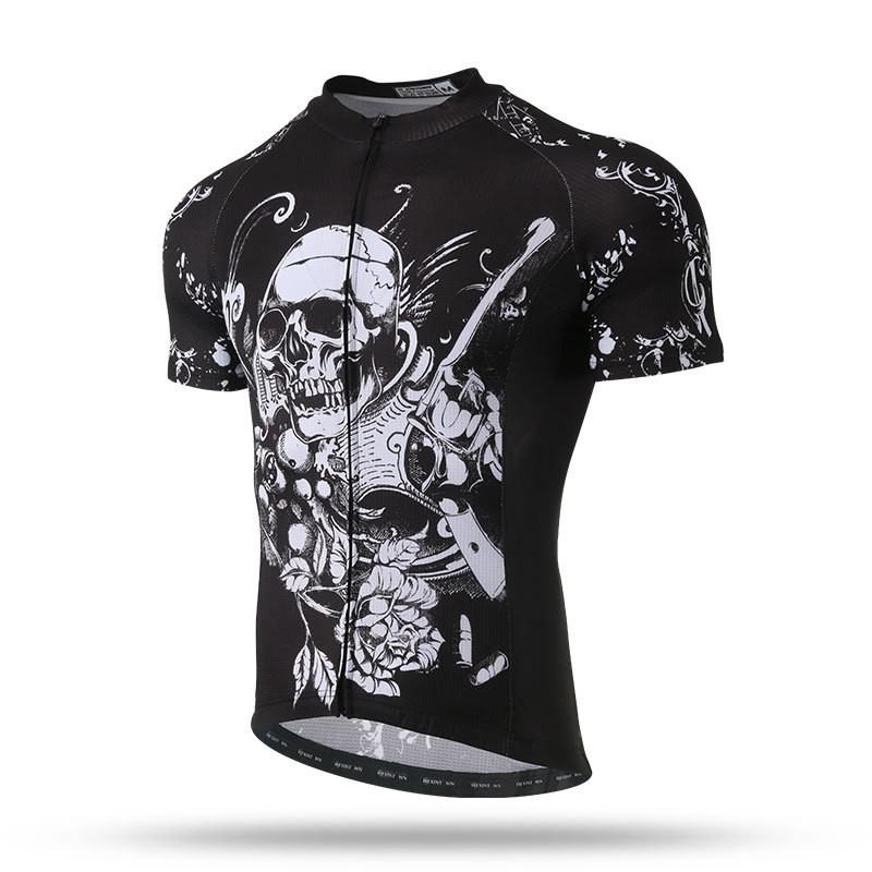 XINTOWN Mens Short Sleeve Cycling Jersey Breathable Bike Top Riding
