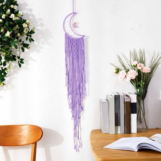 Dream Catcher Handmade Elegant Cotton Rope Nordic Hand-woven Star Moon Macrame Wall Hangings Home Decor