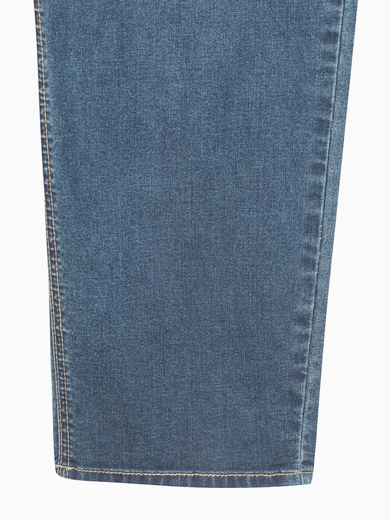 HANGTEN Men'S Ultra Soft Coolmax Tapered Denim Pants_265(10570-055-401-10)