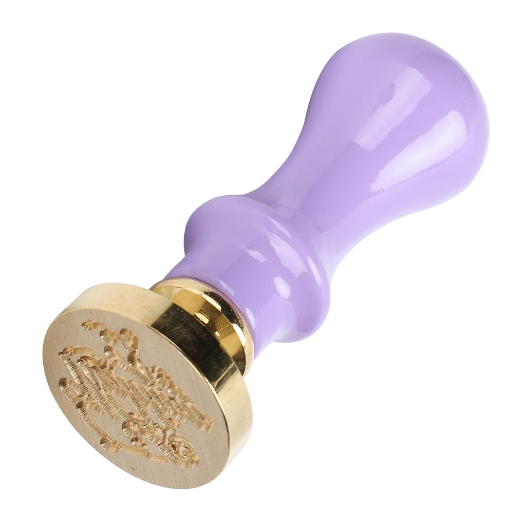 Mini Wax Seal Handle Vintage Envelope Invitation Card Sealed Stamp Handicrafts SupplyPurple Handle