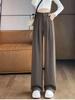 Women's 2026 Korean-Style High-Waisted Wide-Leg Professional Slimming Pants