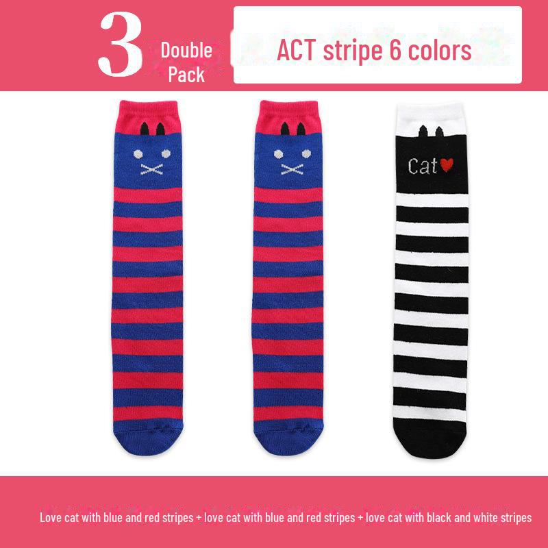 Șosete înalte până la genunchi pentru fete de primăvară și toamnă - șosete de vițel cu tub mijlociu pentru copii și bebeluși