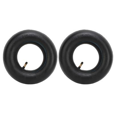 2 Pezzi Camera d'Aria 4.10 3.50-4 con Valvola Curva TR87 in Gomma per Impieghi Gravosi per Carrello da Giardino Trattori Soffianeve