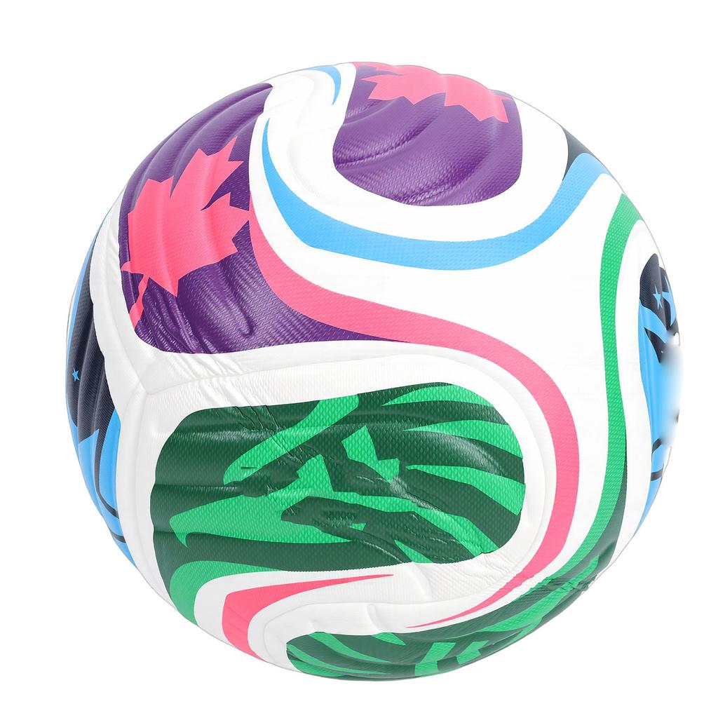 Soccer Ball Distinctive Pattern PU Leather Rubber Professional Size 5 Soccer Ball for Match Training