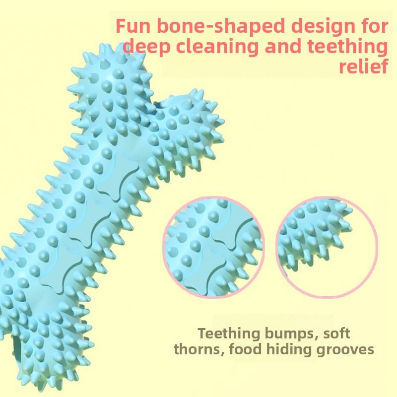Pet Toys, Teething Bone-shaped Chew Gum Sticks, TPR Teething Dog Toys That Are Resistant To Biting
