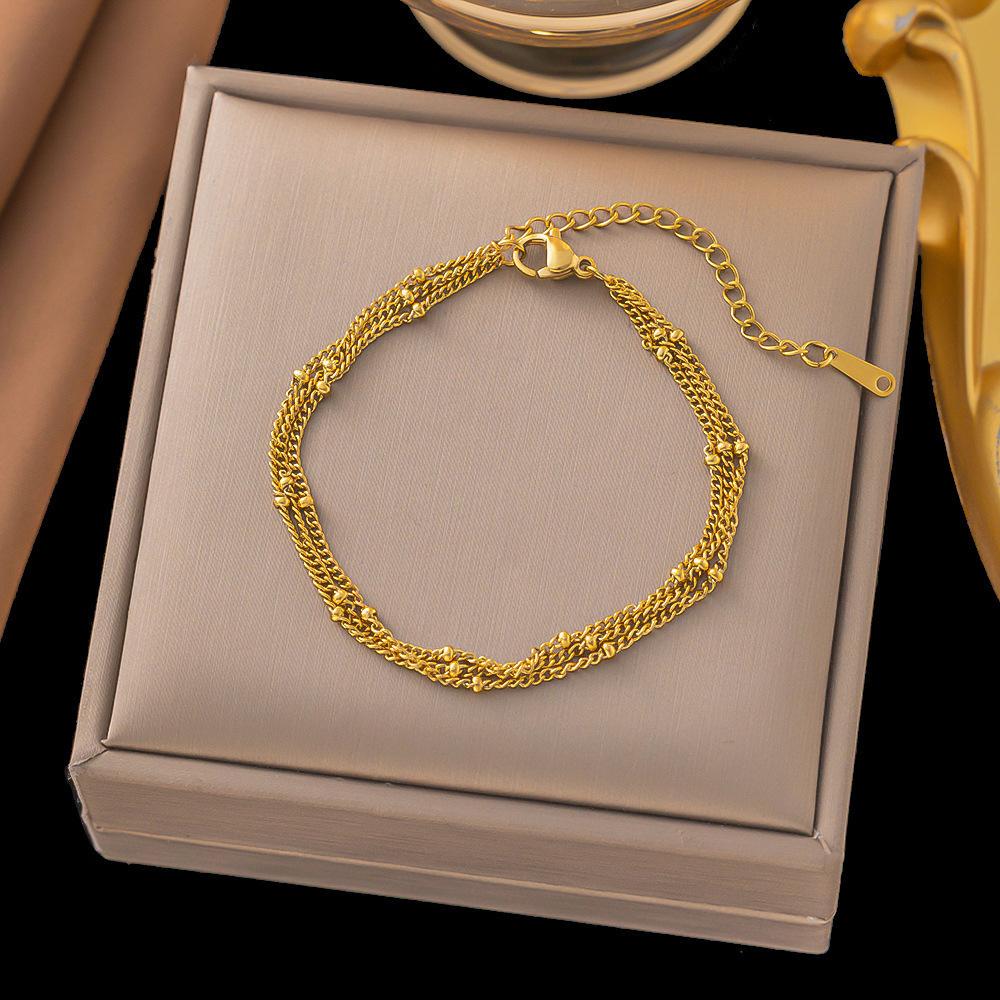 French Titanium Steel Heart Choker Necklace And Bracelet Set Sweet Peach Heart Tassel Design Women Jewelry