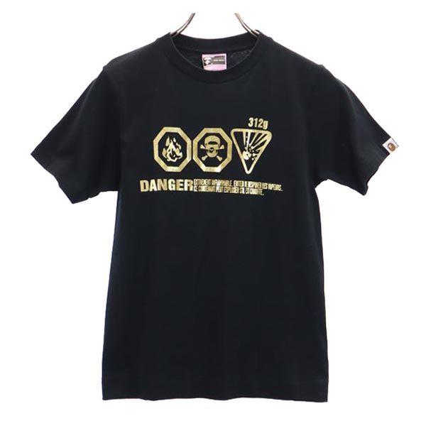 

A BATHING APE Print Short sleeve T-shirt XS Black series Women Used