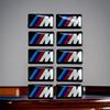 For BMW M Performance E46 E90 F10 F30 X3 F20 E60 E70 E39 E36 E87 X7 4pcs Car Logo Glue Sticker Steering wheel Decals Labeling NQW8