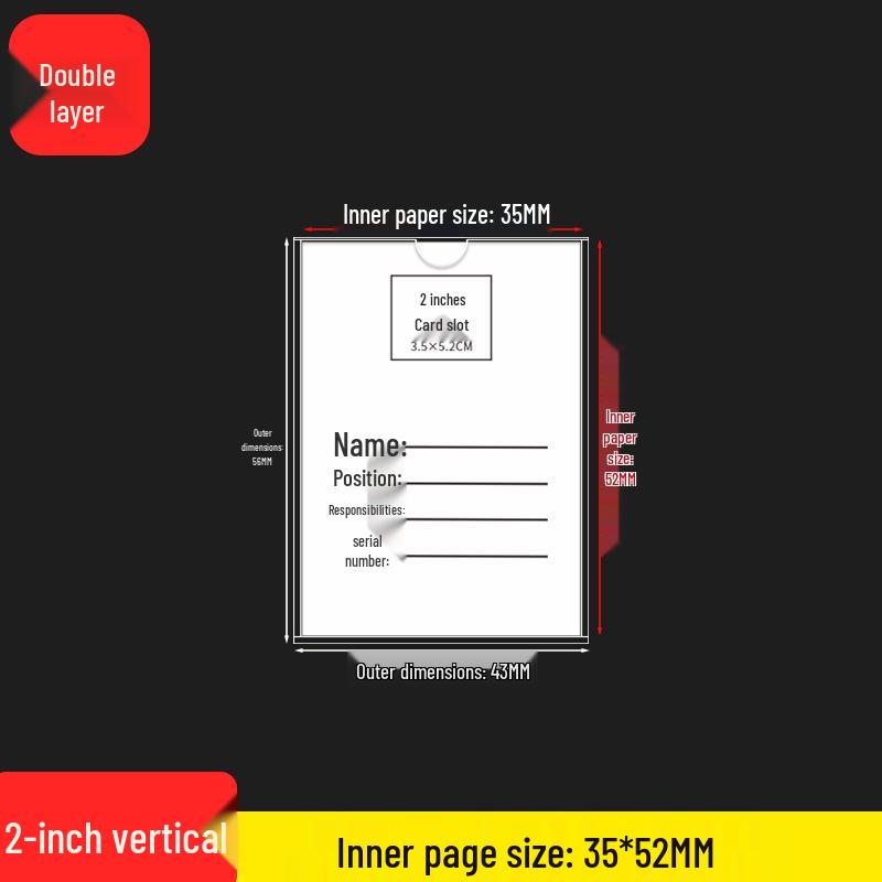 Acrylic A4 Dual-Layer Transparent Display Box
