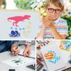 6 Inch Dinosaur Reusable Drawing Stencils for Painting,25pcs DIY Craft Template for Painting on Furniture,Canvas,Wall,Home Decor