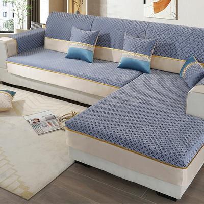 Cuscino per divano in ciniglia, Cuscino per seduta universale antiscivolo in tessuto per tutte le stagioni, Nuova fodera per coperta, Copridivano a copertura totale, Asciugamano in tessuto