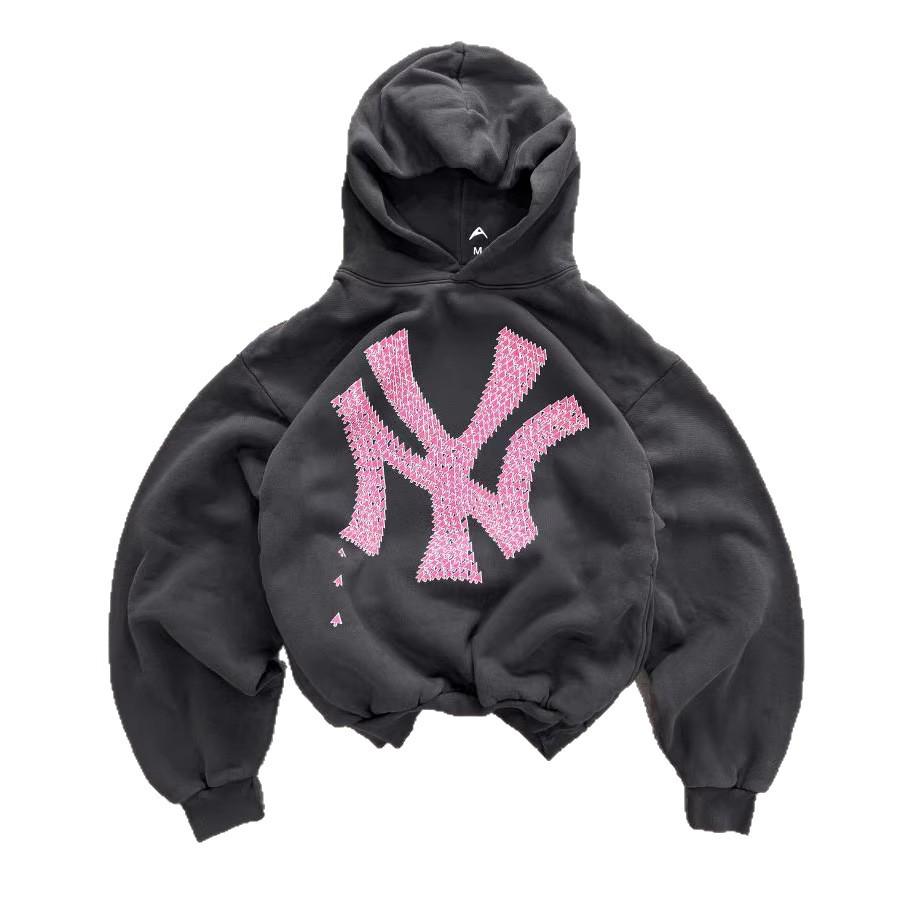 Trendy Unisex Color Block Harajuku Hoodie – Loose Fit Streetwear Sweatshirt