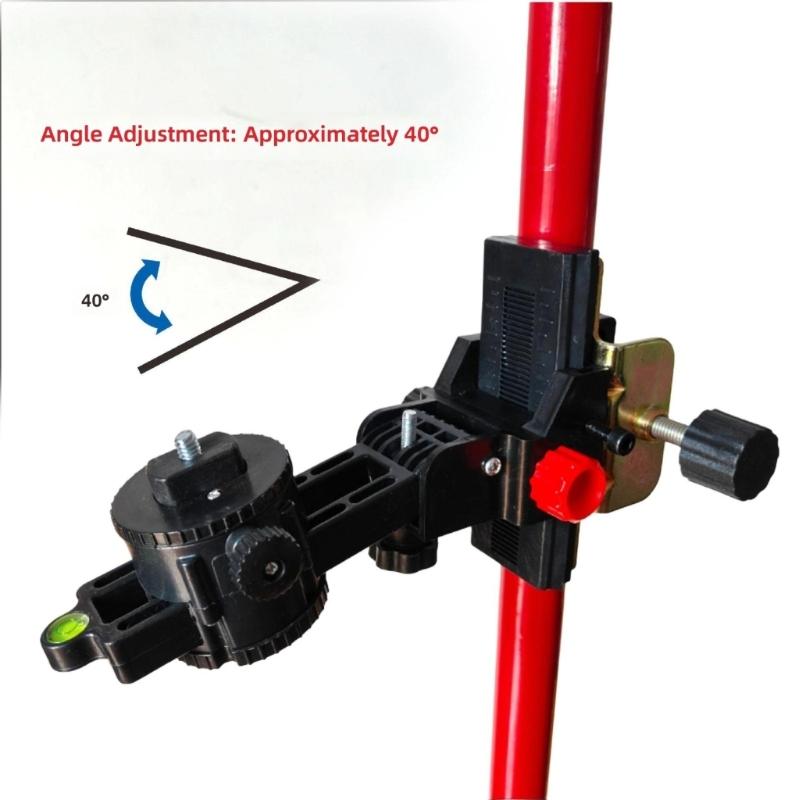 Precisions Adjustable Lasers Level Mount With 360 Rotations & Double Clamps Great For Accurate Alignment In Tight Space