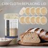 10Pcs Breathable Sourdough Starter Jar Covers Elastic Cloth Fabric Lids Dust Cover  Kitchen Storage