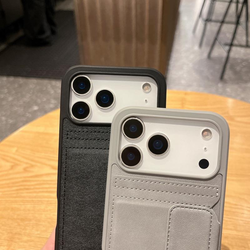 Magnetic Leather Card Holder Phone Case for iPhone 17 Pro Max