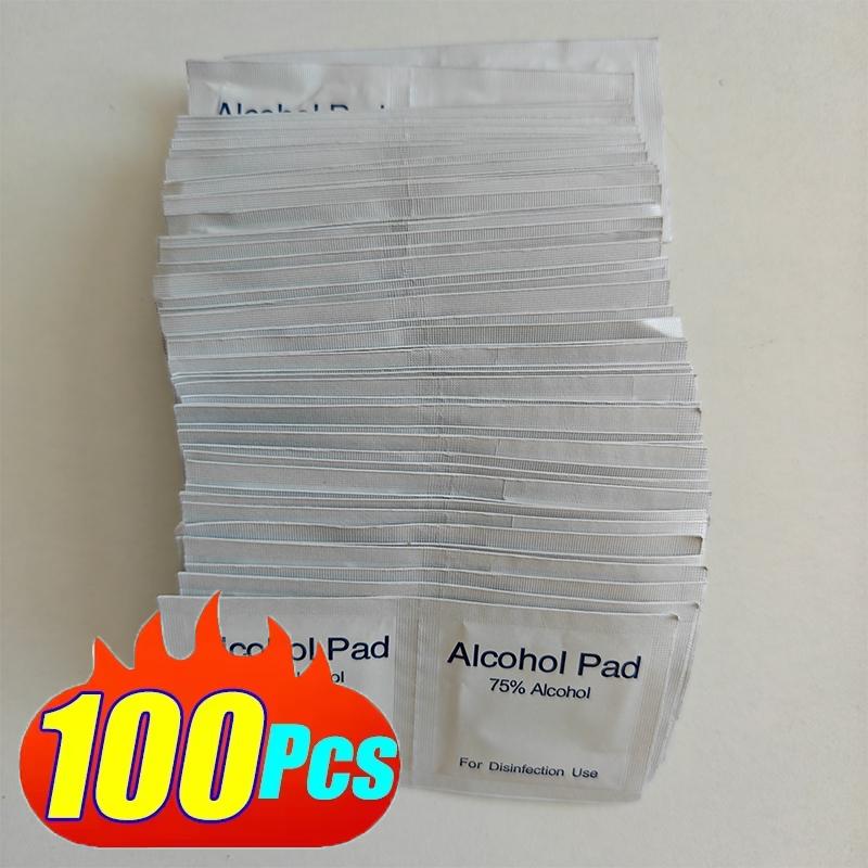 10/100 Stück Autoaufbereitung Einweg Alkohol Desinfektion Wattepad Waschen Pflege Telefon Reinigungstuch Bildschirm Brillen Reinigungswatte