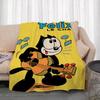 Cartoon F-Felix the Cat Throw Lightweight 240g Flannel Blanket Soft Skin-friendly for Summer Cooling