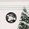 Custom Metal Wall Art Christmas Scene Sign Personalized Name Plate Home Decor Xmas Gift