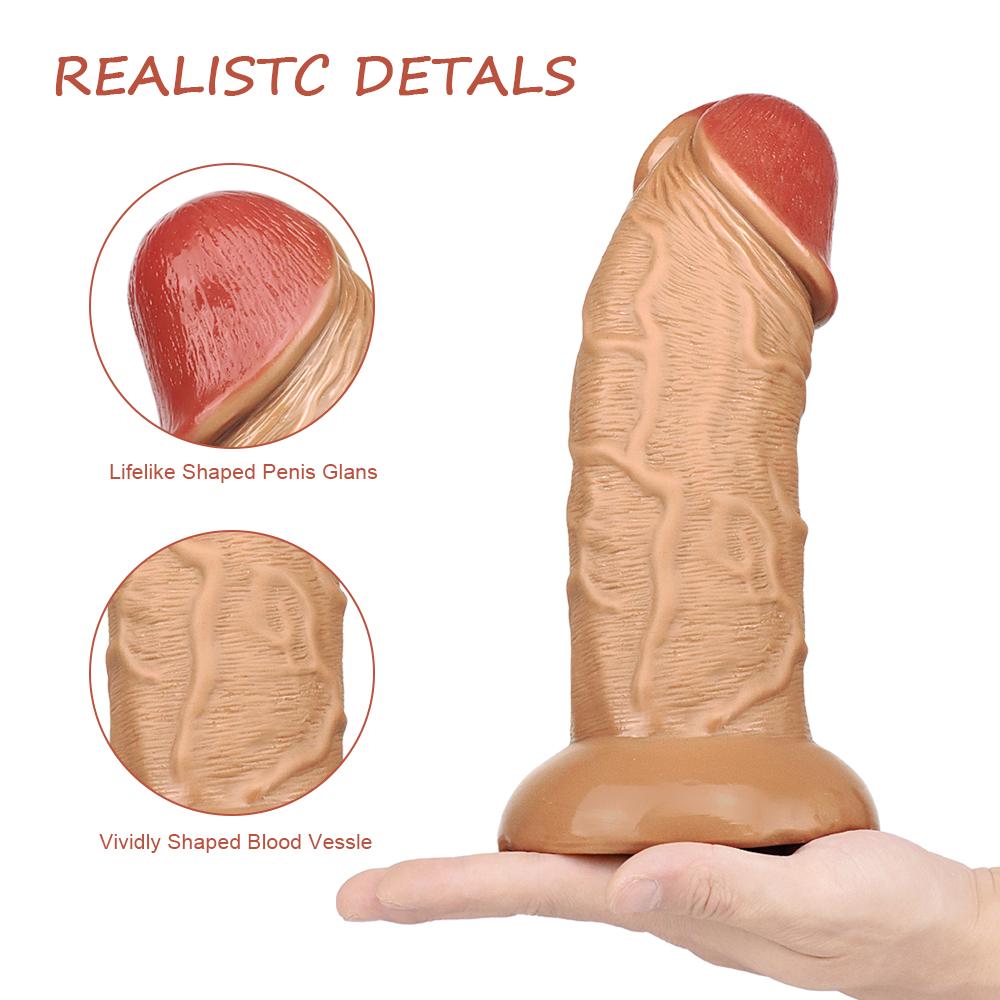 Realistic Long Dildo Anal Plug with Suction Cup Big Penis Butt Plug Long Dick Sex Toys for Women Men Phallus Anal Dilator