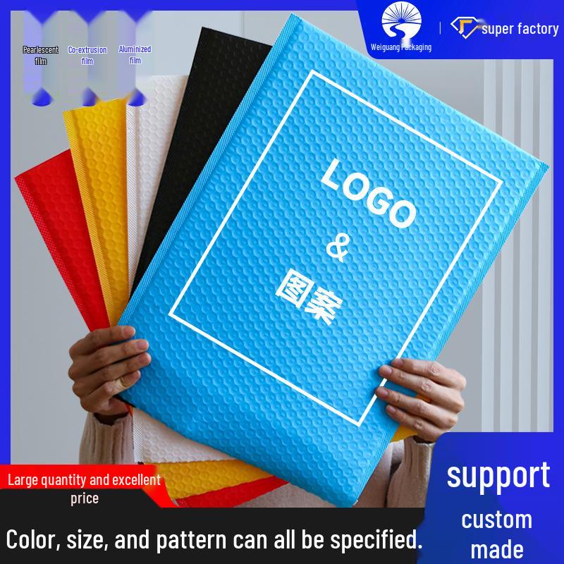 Colored Bubble Foam Express Packaging Bags for Logistics and Small Cards