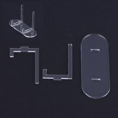 [JN] 1/3/5Pcs Transparent Display Stand Acrylic Storage Holder For Photo Plate Card Showcase Model Display Shelf