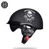 ORZ Motorcycle Helmet Retro German Classic Moto Helmet DOT Certification Capacete De Moto With HD Visors
