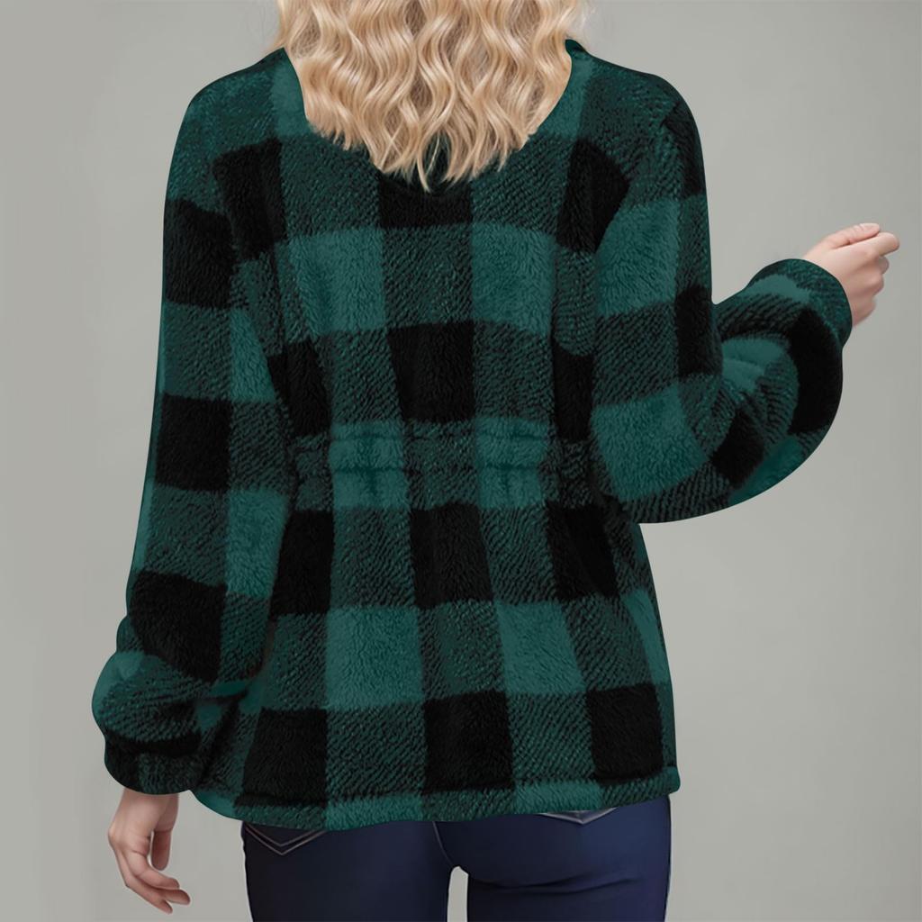 Dames- En Winter Losse Casual Lange Mouw Capuchon Pluche Ritsjas