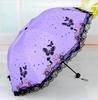 Princess Lace Dual-Use Super Large Reinforced Mini UV-Proof Sun Umbrella Sun Umbrella Super Light Female Double Sun Umbrella
