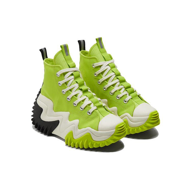 Converse Run Star Motion High Lime Twist Unisex Sneakers Green Black Egret 172066C