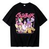 Kpop Demon Hunters Saja Boys T-Shirt - Harajuku Style O-Neck Tee Official Fan Gift & Collectible Merchandise