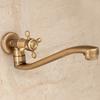 ELLEN Single Cold Facuet Wall Outdoor Mop Pool Faucet Antqiue Bronze Wall Kitchen Sink Faucet Rotatable ML982