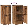 Sideboards 2 Pcs Vintage Wood Look 30 X 30 X 70 Cm Engineered Wood