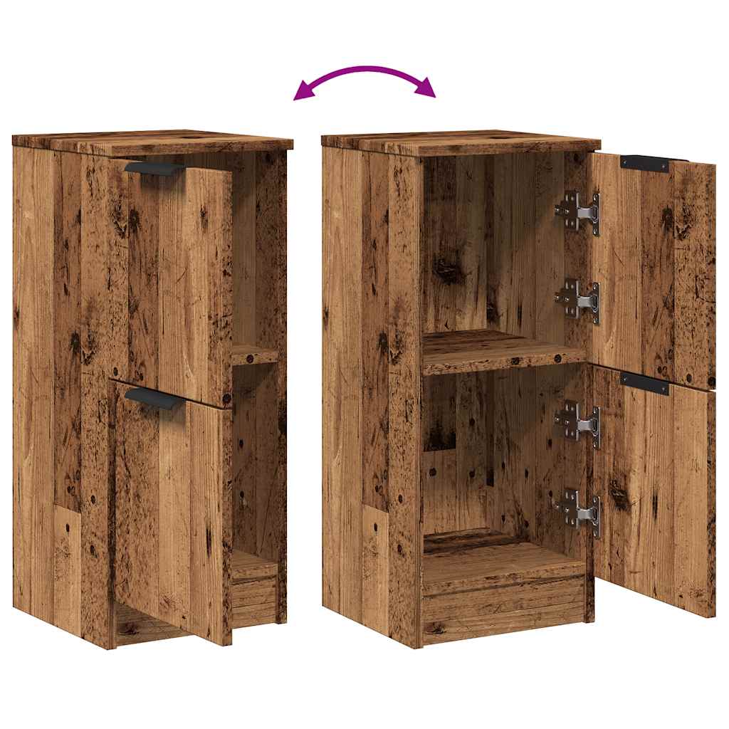Sideboards 2 Pcs Vintage Wood Look 30 X 30 X 70 Cm Engineered Wood
