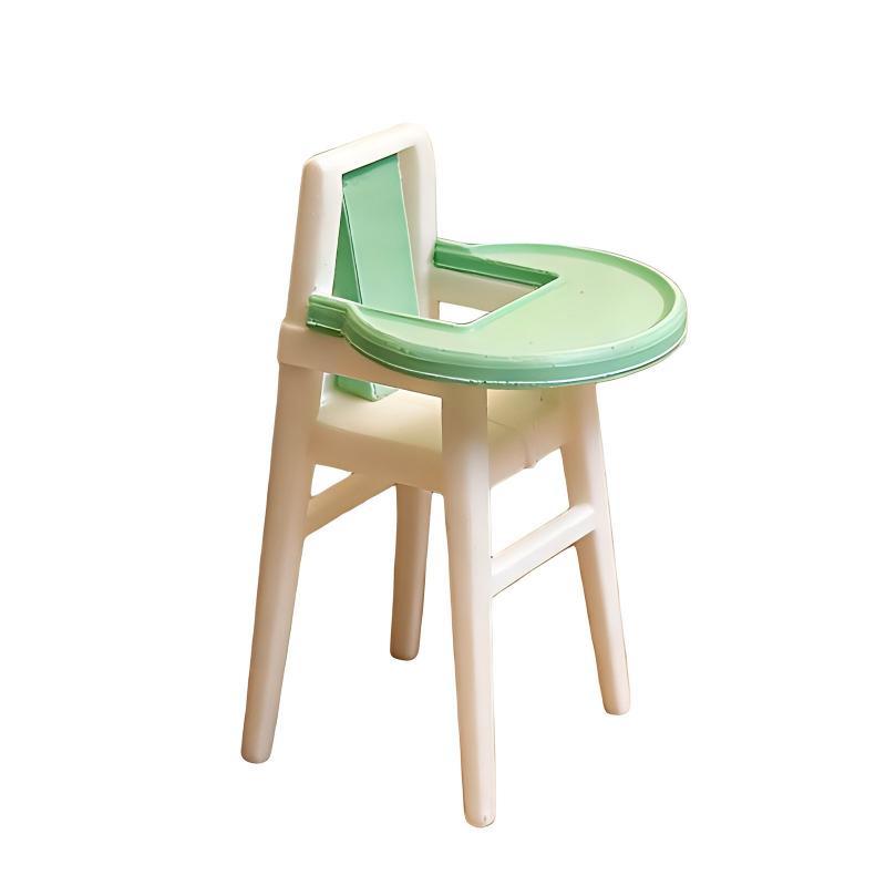 

1/12 Miniature Dollhouse High Chair W/Tray Mini Baby Dining Chair 1:12 Scale Doll House Step Stool Micro Scene Decor Diy Craft 1pcs