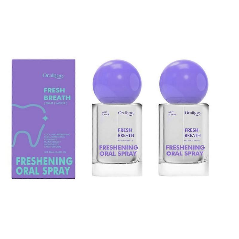 Oralhoe Probiotic Oral Spray Alcohol-Free 20ml Long-Lasting Breath Freshener,Mint Flavor