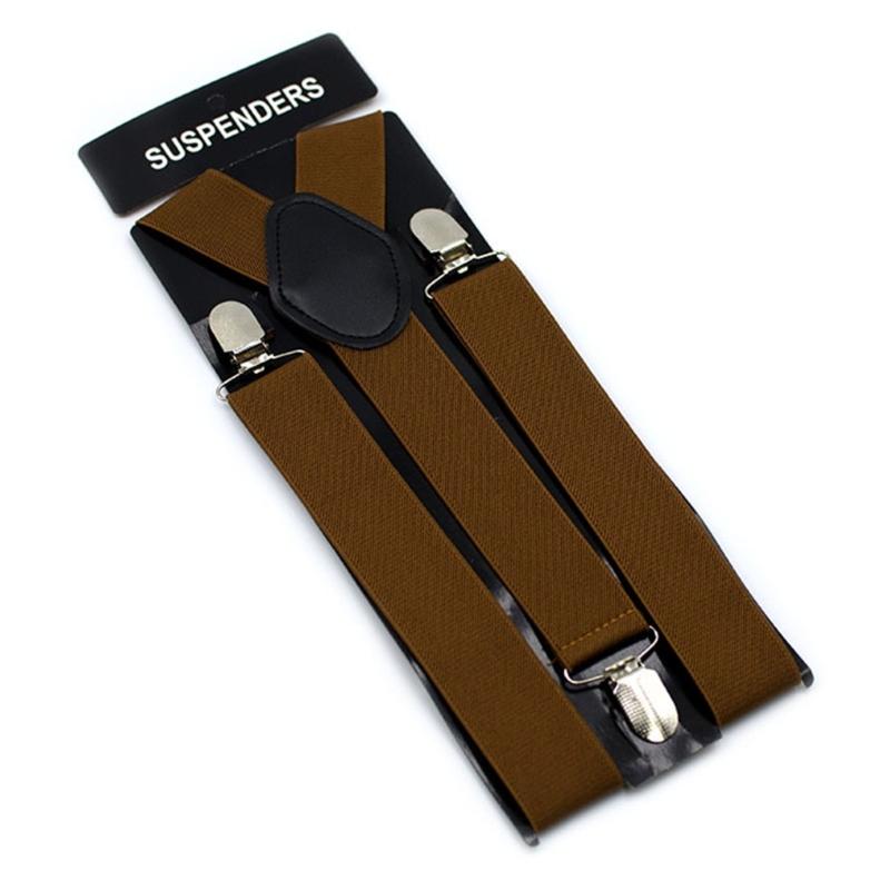 Bretelles réglables de 3,5 cm avec clips antidérapants Design rétro en Y Élastique extensible Pour hommes et femmes