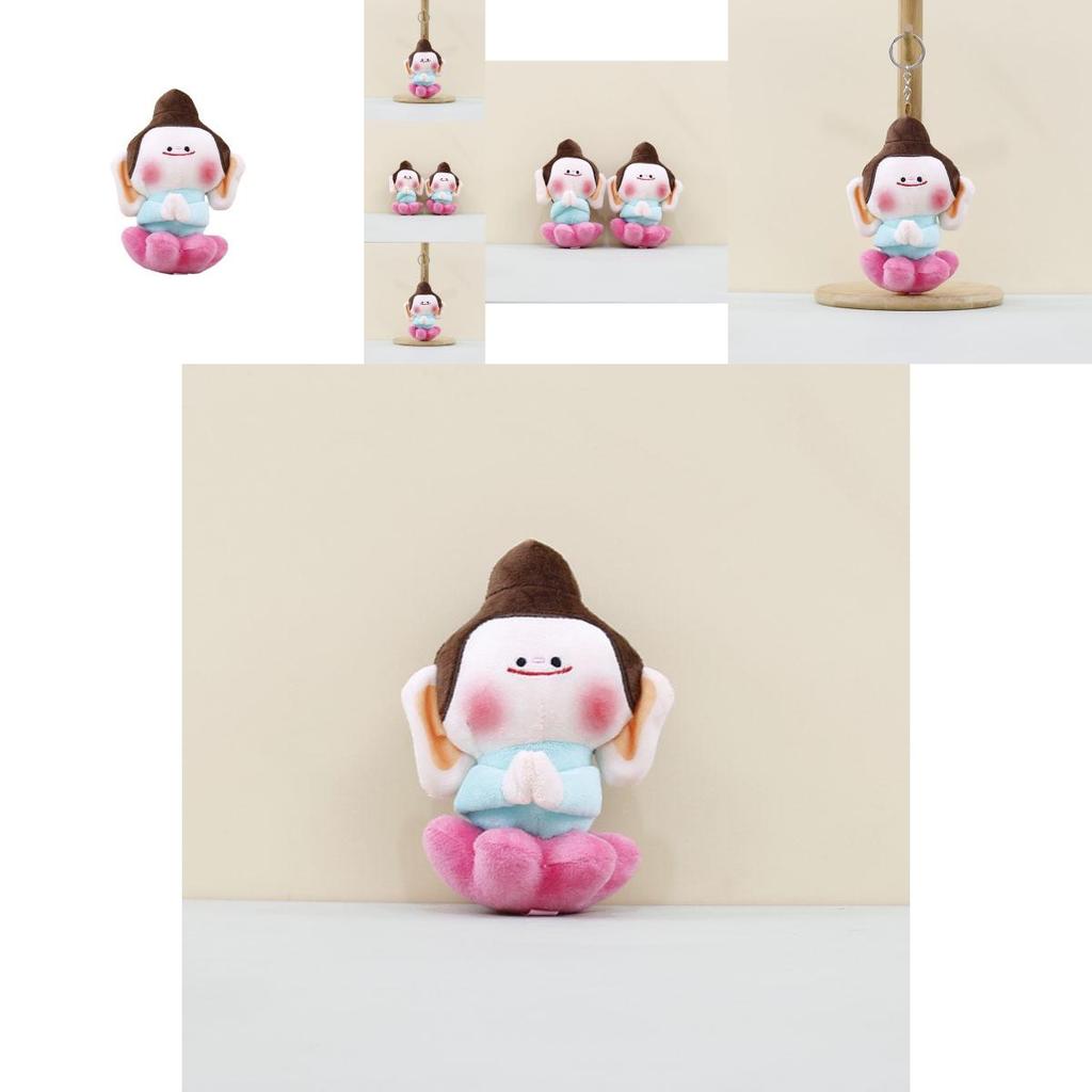 Adorable New Plush Lotus Buddha Keychain Doll Soft Toy With Unique Design And Colors