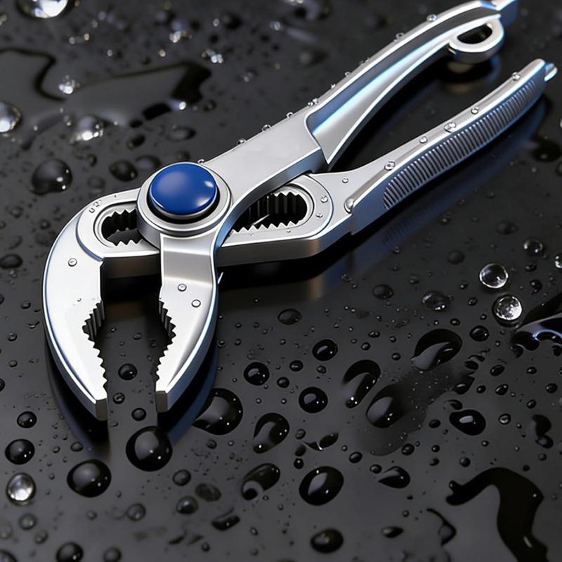 Universal Pipe Plier Wrench Mini Portable Multi-functional Water Pipe Clamp Adjustable Tool For Narrow Space Plumbing & Repairs