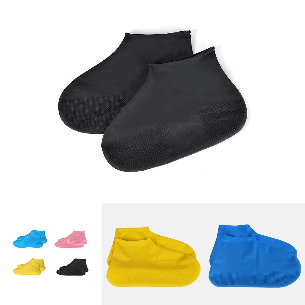 Outdoor 1 Pairs Waterproof Rubber Rain Shoe Covers Overshoes Boot Covers