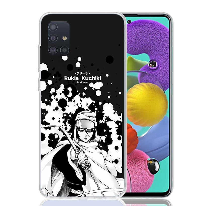Bleach Kuchiki Rukia Phone Case For Samsung Galaxy A52 A32 A22 A12 A02S A50S A30S A51 A31 AA71 Note 20 Ultra 10 S10 Plus Galaxy