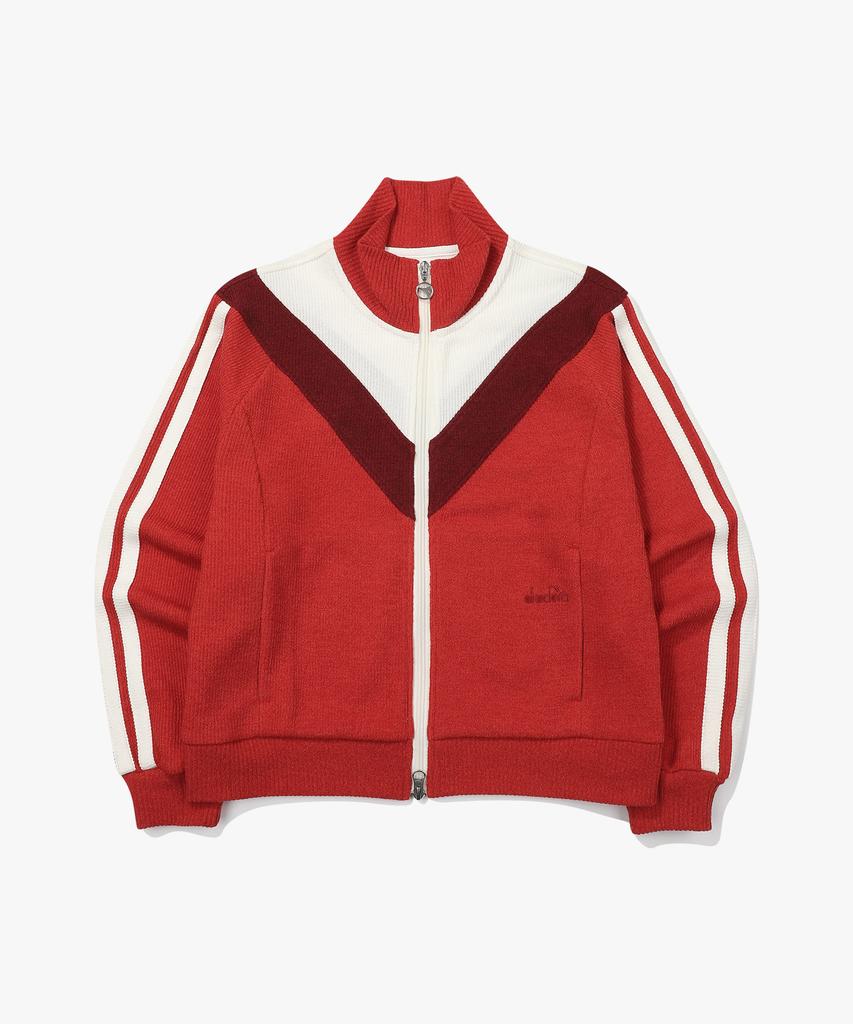 Diadora Montello Knit Track Jacket Red