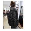Plus Size Women's Winter Coat with Fur Collar - Shiny, Loose Down Cotton Fashion Jacket