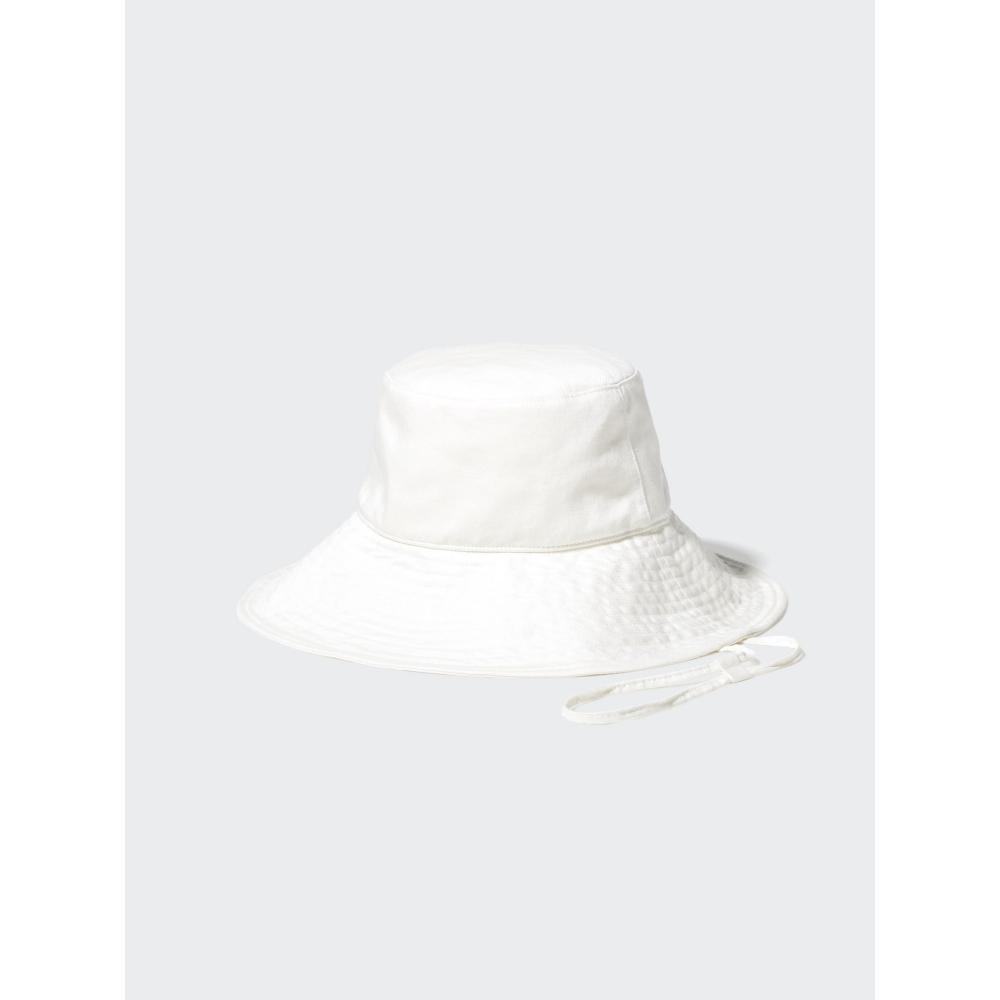 Uniqlo Japan Uv Cut Cotton Linen Wide Brim Hat